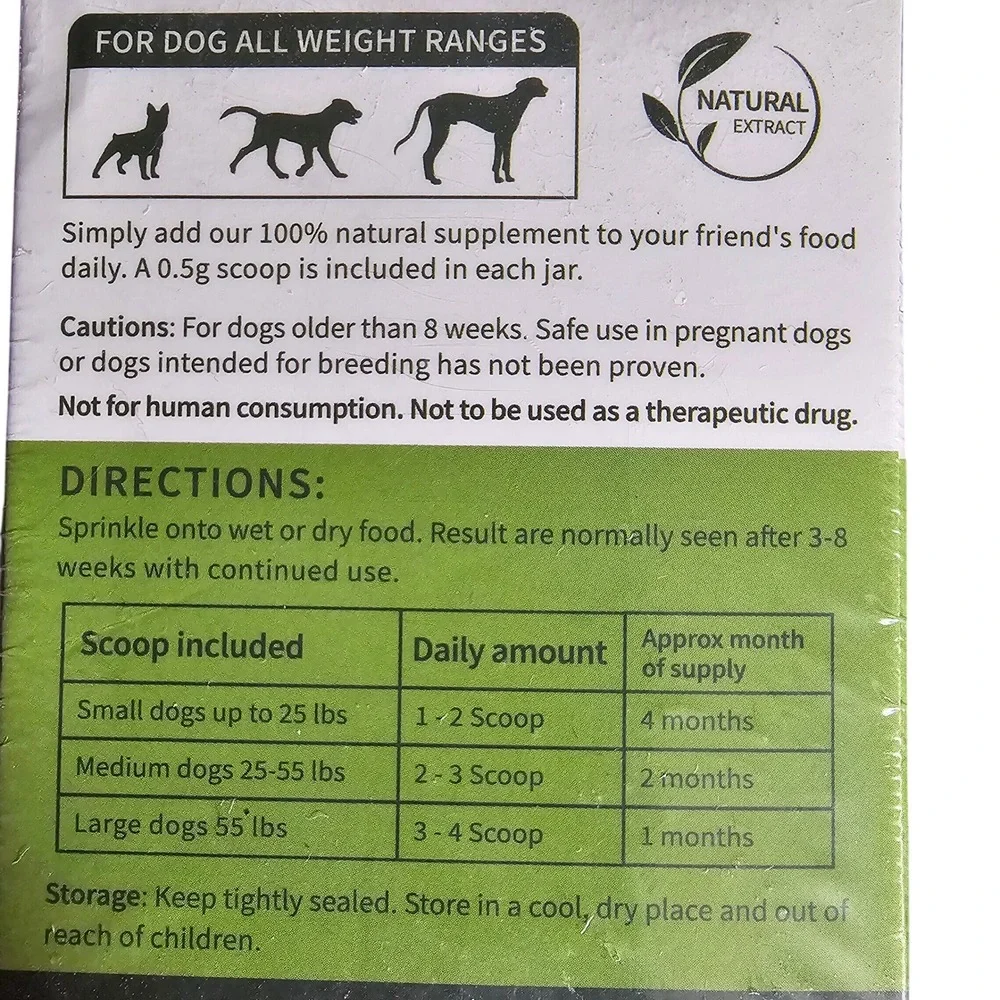 Petstoral Plaque Removal Dental Powder for Dogs Chicken Flavor 2.12oz 60g NEW